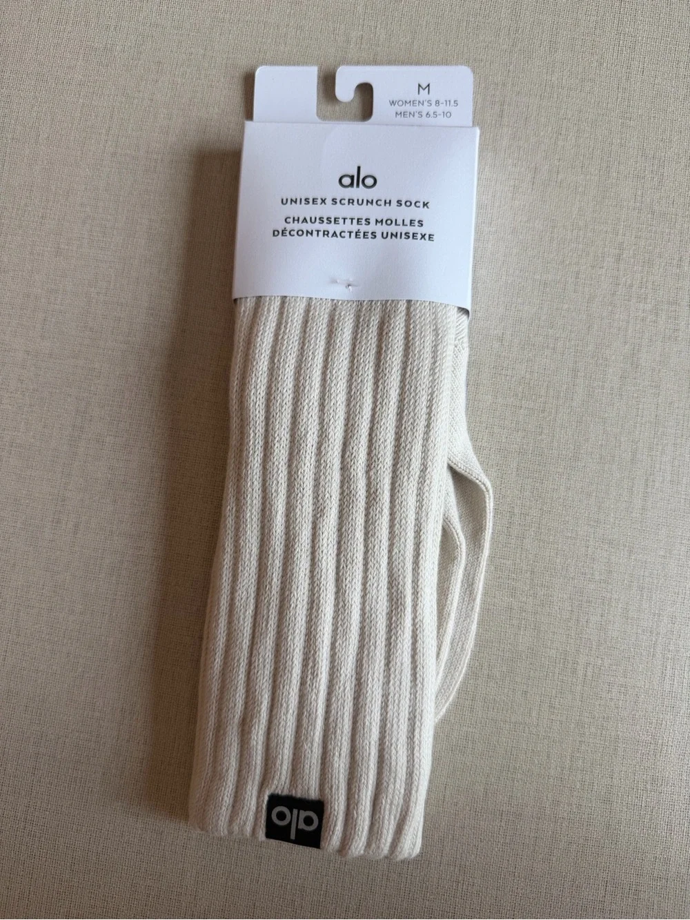 Unisex Scrunch Sock - Bone